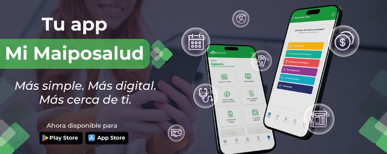 Celulares con app Mi Maiposalud