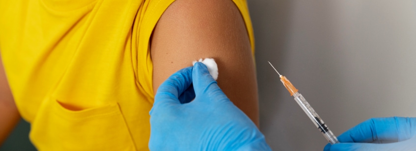 Injección en el brazo