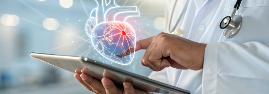 Doctor con un tablet en la mano